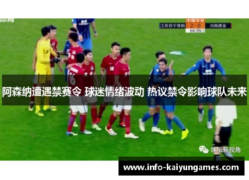 阿森纳遭遇禁赛令 球迷情绪波动 热议禁令影响球队未来